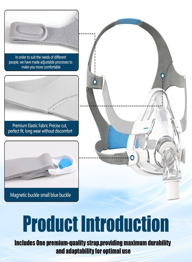 ألوكس غطاء رأس بديل لجهاز ResMed AirFit/AirTouch لقناع الأنف، مزود بمشابك مغناطيسية - غطاء رأس Airfit N20 و Airtouch N20، قياسي/متوسط، أزرق (عبوة واحدة) - Image 4
